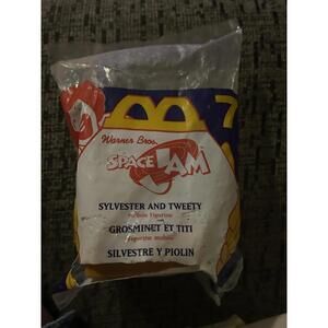 1996 McDonald’s Space Jam Sylvester & Tweety Toy #7 Sealed HTF Looney Tunes